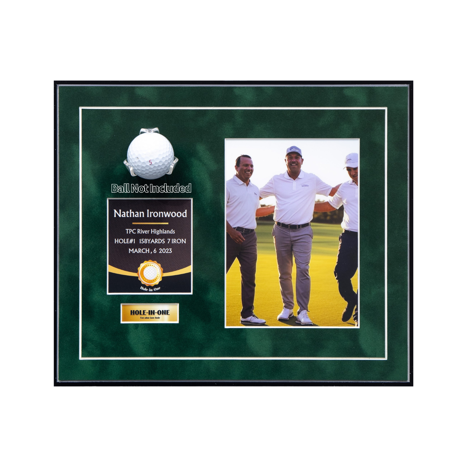 Hole in one Golf Ball Display Frame