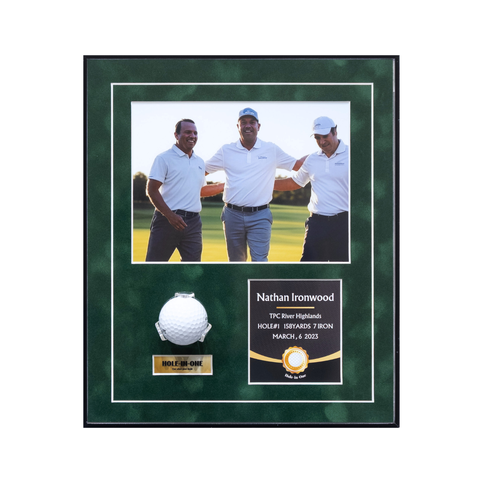 Hole in one Golf Ball Display Frame(13x11inches)