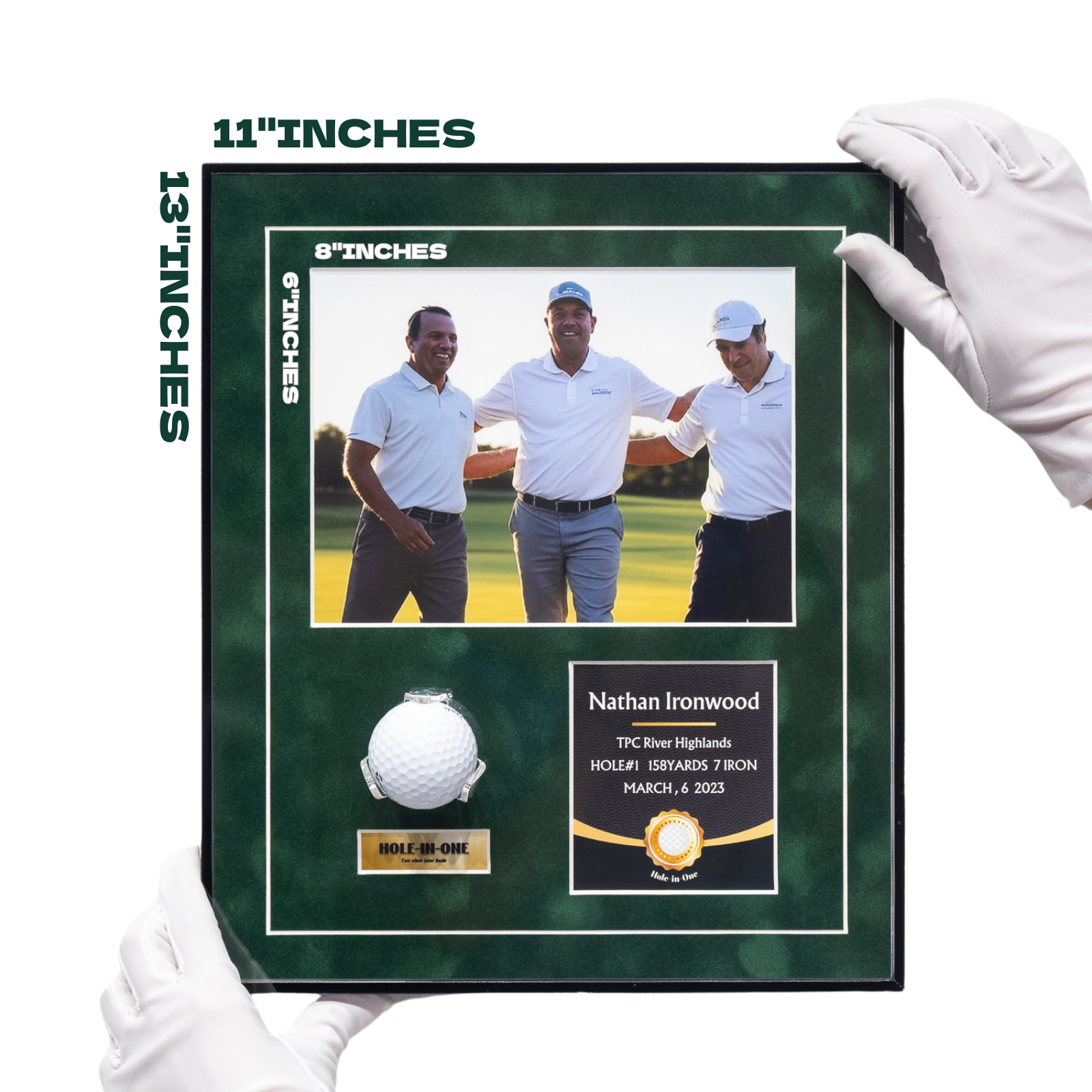 Hole in one Golf Ball Display Frame(13x11inches)