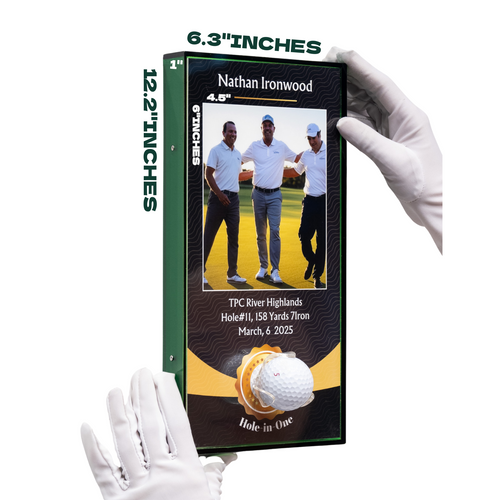 Hole in one Golf Ball Display Case Frame( 6.3x12.2Inches)