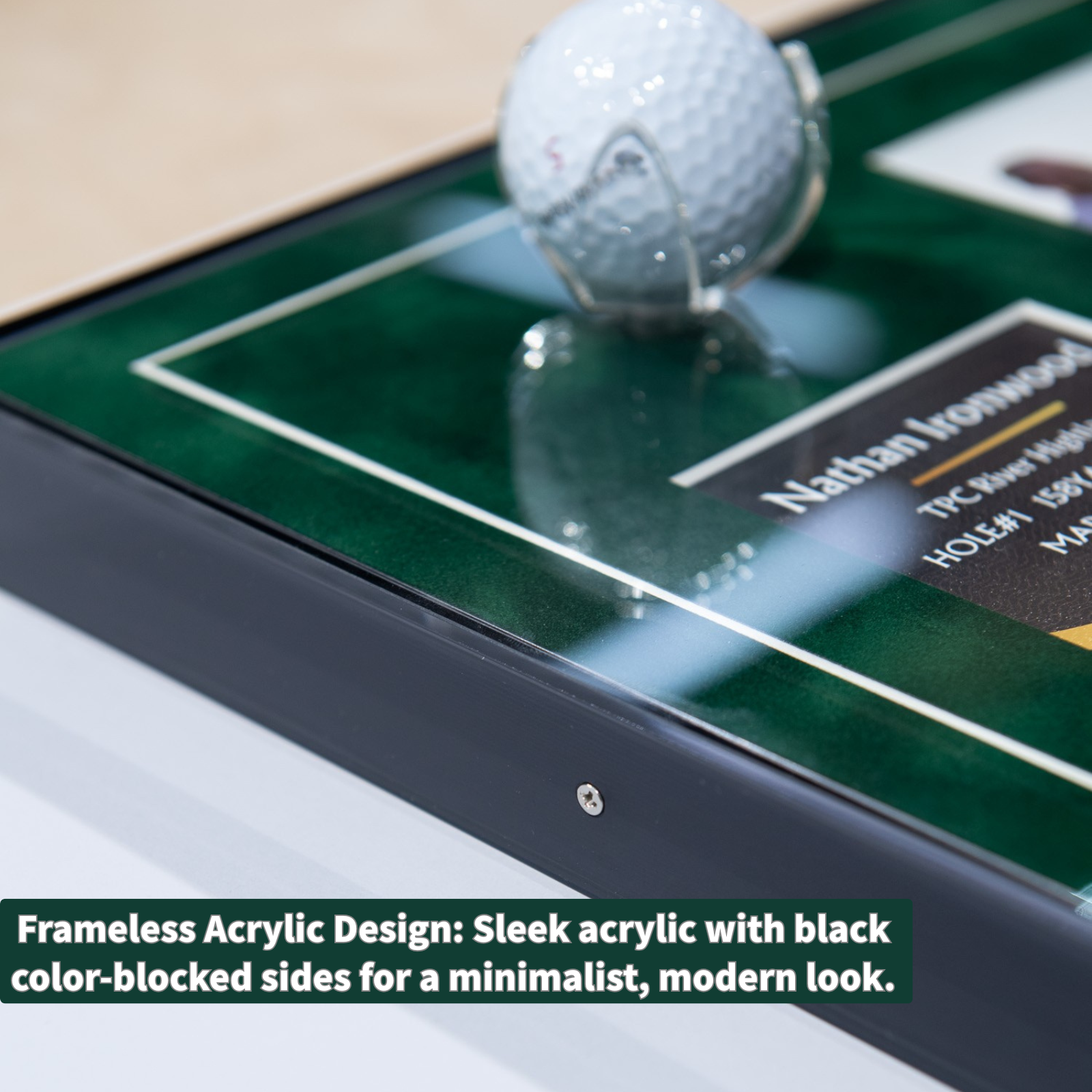 Hole in one Golf Ball Display Frame