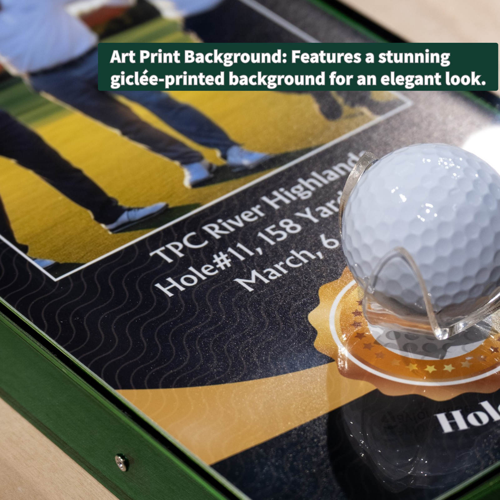 Hole in one Golf Ball Display Case Frame( 6.3x12.2Inches)
