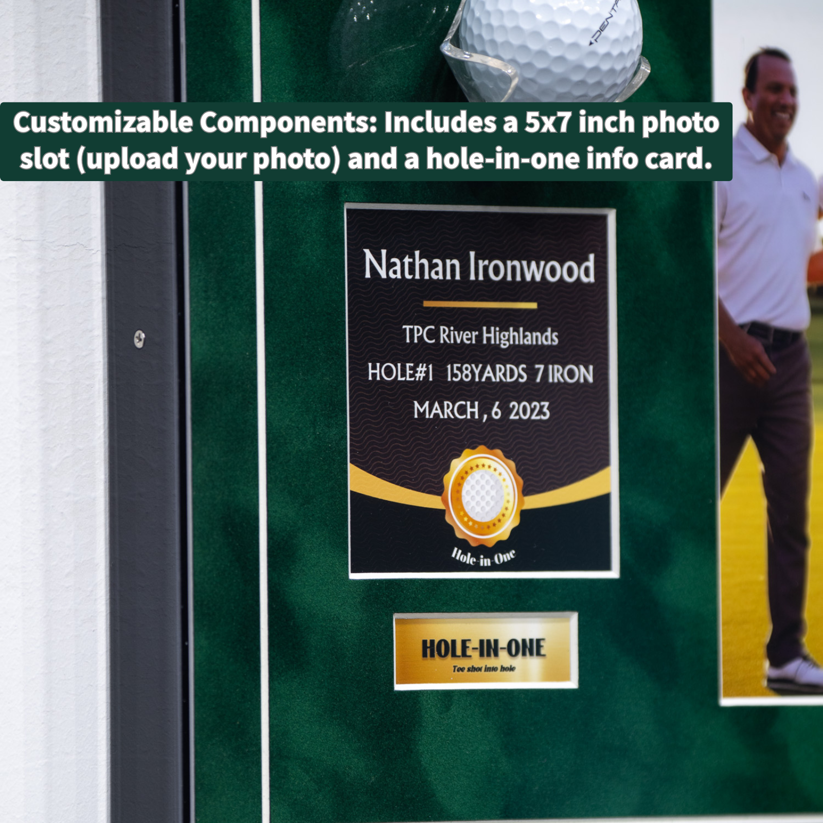 Hole in one Golf Ball Display Frame
