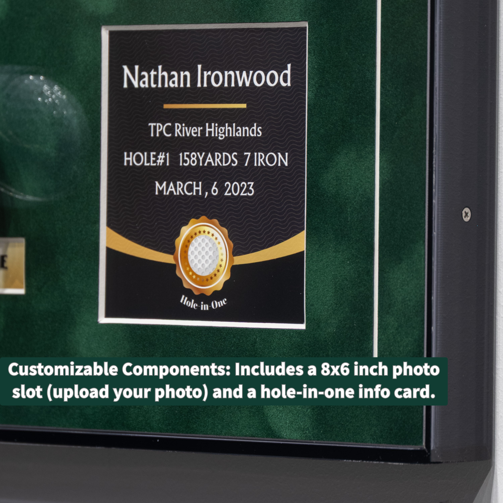 Hole in one Golf Ball Display Frame(13x11inches)