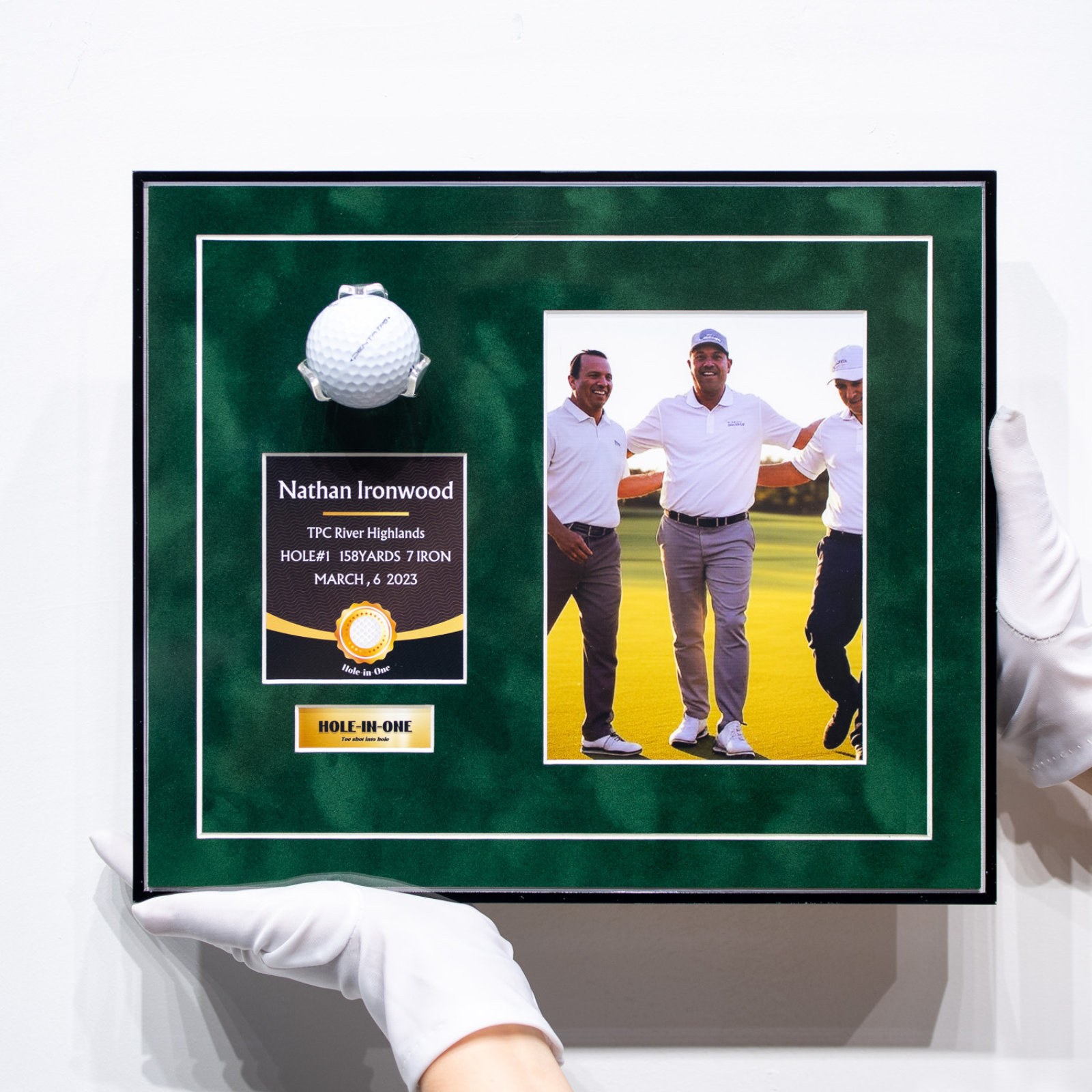 Hole in one Golf Ball Display Frame