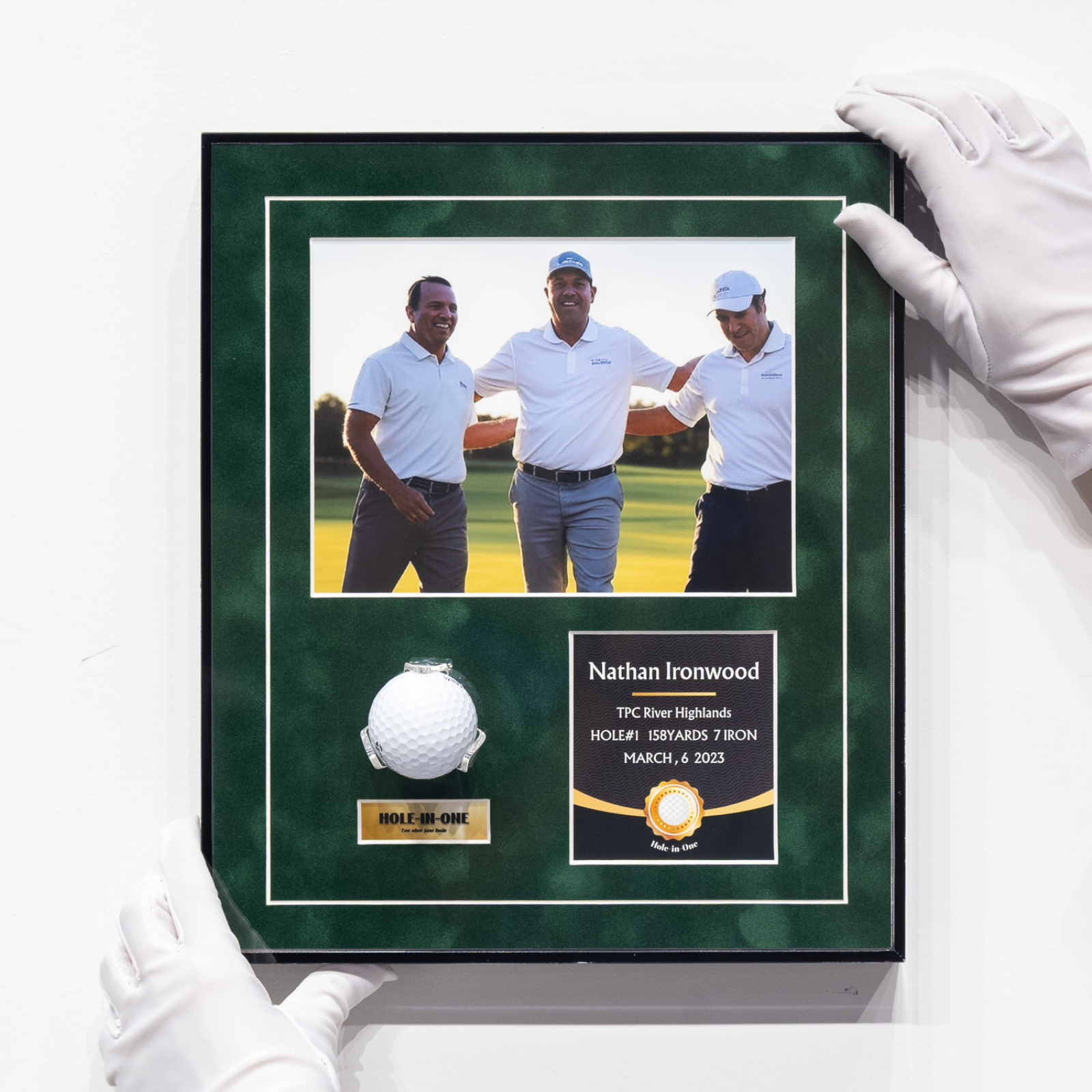 Hole in one Golf Ball Display Frame(13x11inches)
