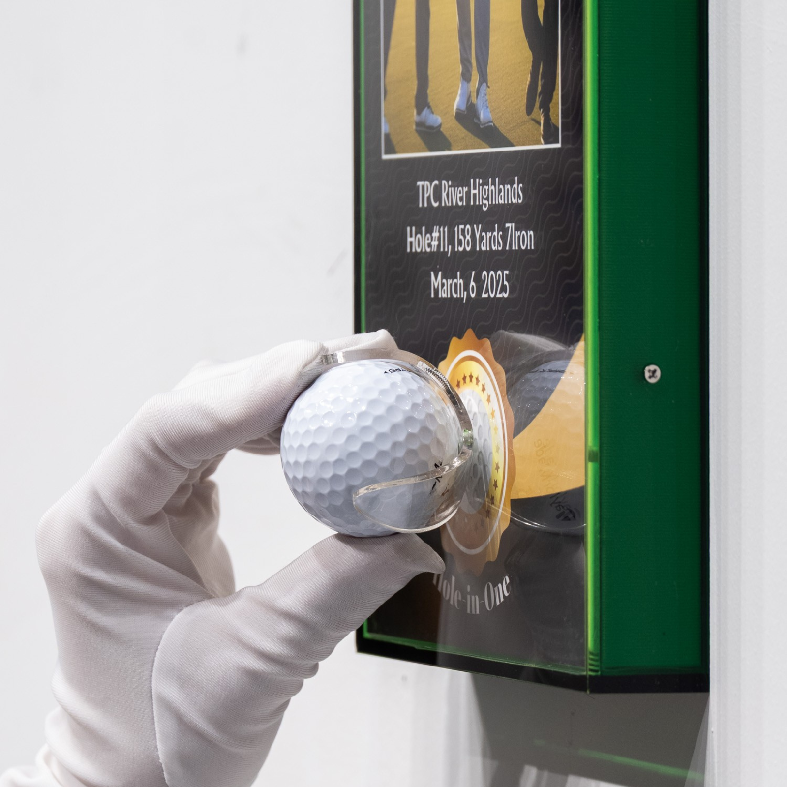 Hole in one Golf Ball Display Case Frame( 6.3x12.2Inches)