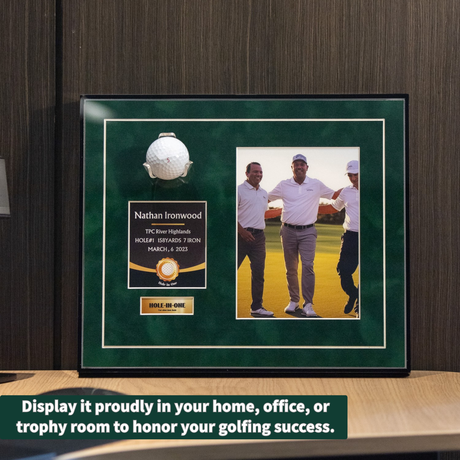Hole in one Golf Ball Display Frame