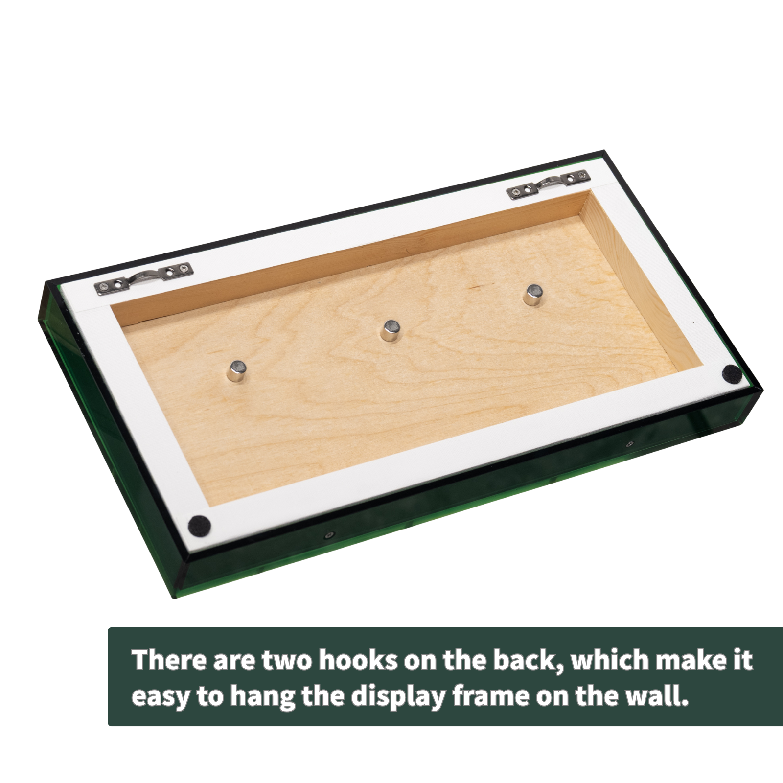 Golf Milestone Display Frame - Green Acrylic Design, Holds up to 3 Golf Balls, Customizable Plaques, 6.3x12.2inches, Balls Not Included