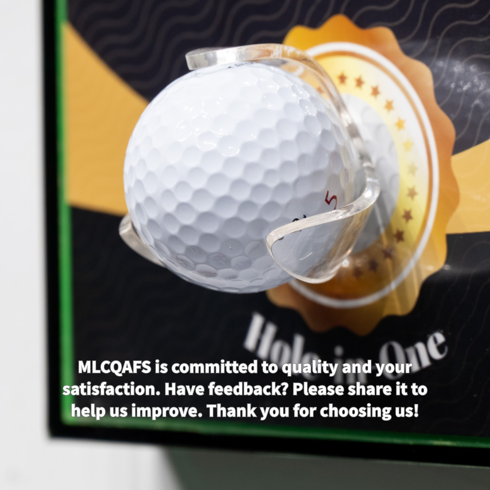 Hole in one Golf Ball Display Case Frame( 6.3x12.2Inches)
